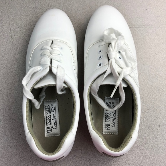 NOS Vintage Red Cross Comfort Casual Shoes 8 Wide - Picture 4 of 8